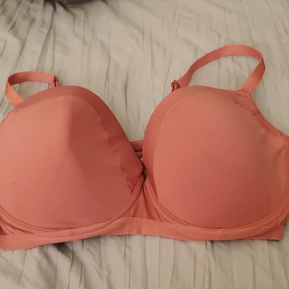 Salmon color bra